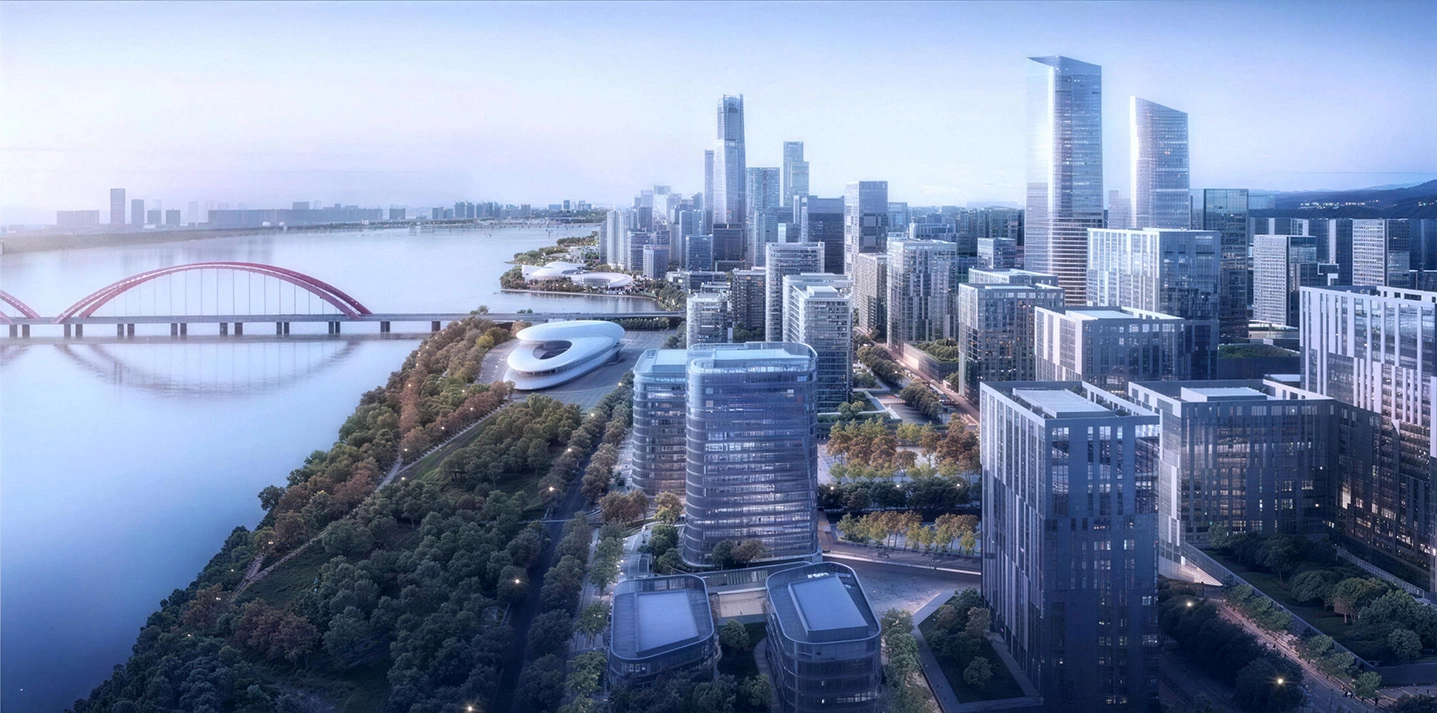 Projeto Municipal de Fornecimento de Material para Lote A, Fase I Infraestrutura Municipal da Zona Inicial, Cidade Nova de Nanchang Jiulonghu (Empreiteiro Geral: Shanghai Construction Group)